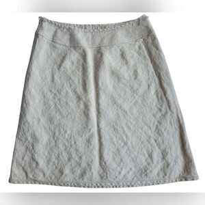 Talbots Petites Pure Irish Linen A-Line Skirt 10P Beige